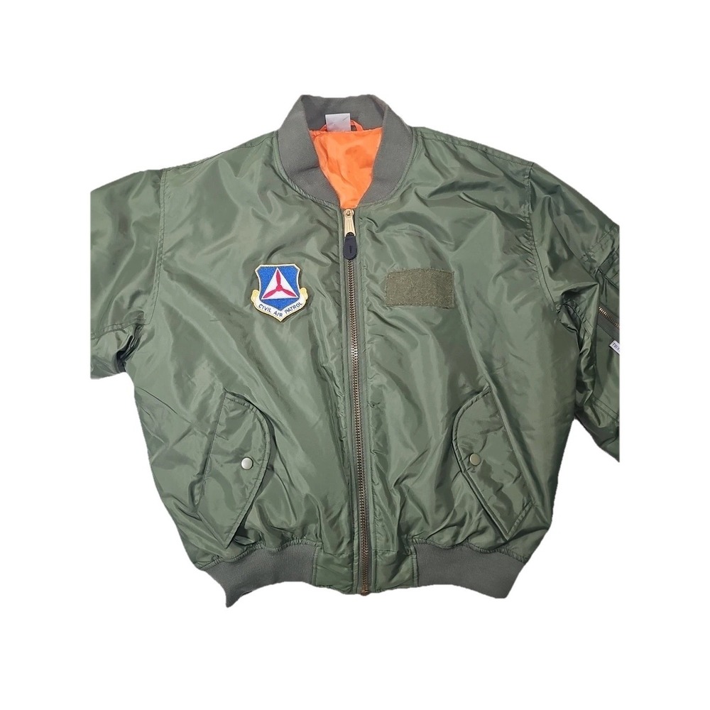 TROOPER Flight/Bomber Jacket With Civil Air Patrol Patch Size M Olive green/Sage